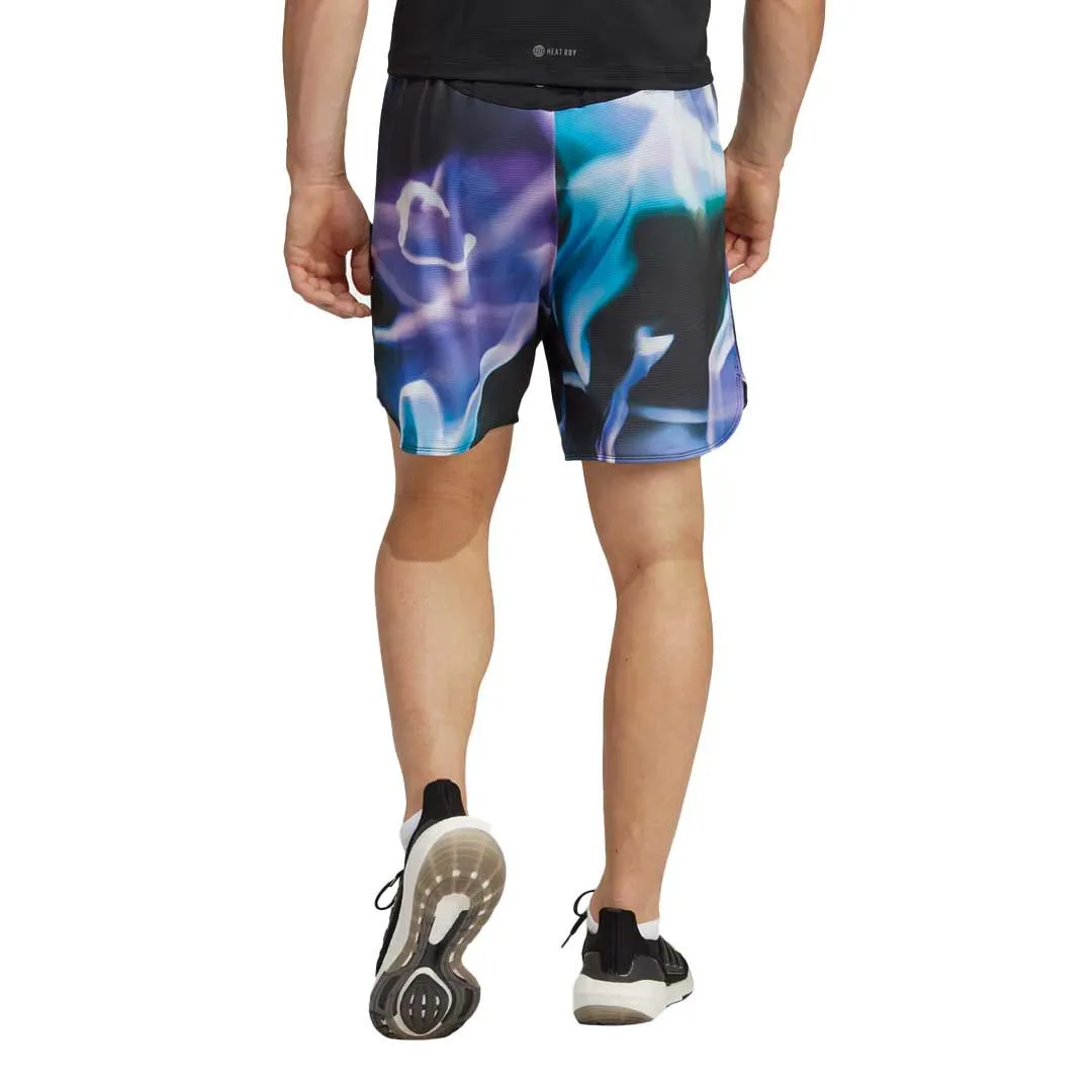 adidas - Men's Designed for Training HEAT.RDY HIIT Allover Print 5 Inch Shorts (HN8051-5IN)