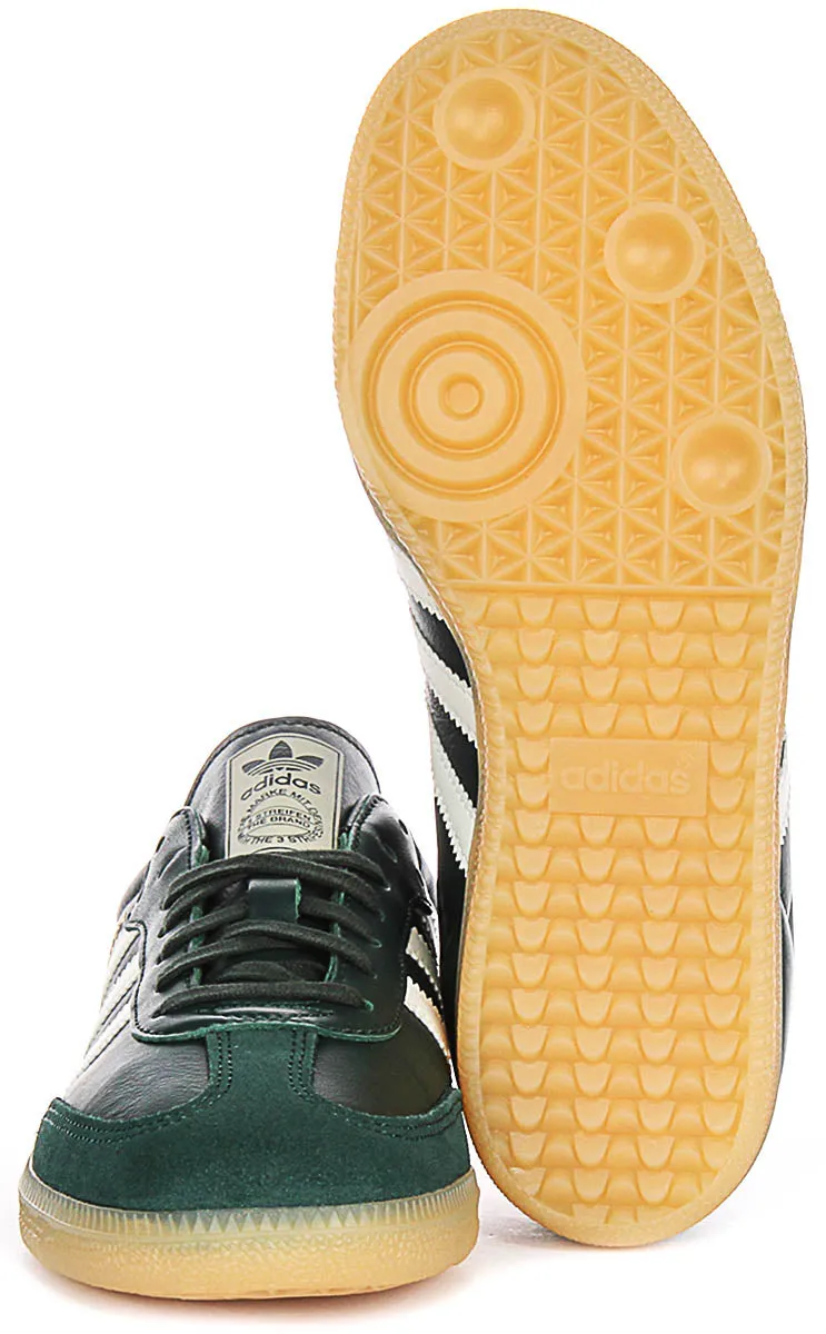 Adidas Samba OG J In Dark Green For Youth Shoes Adidas