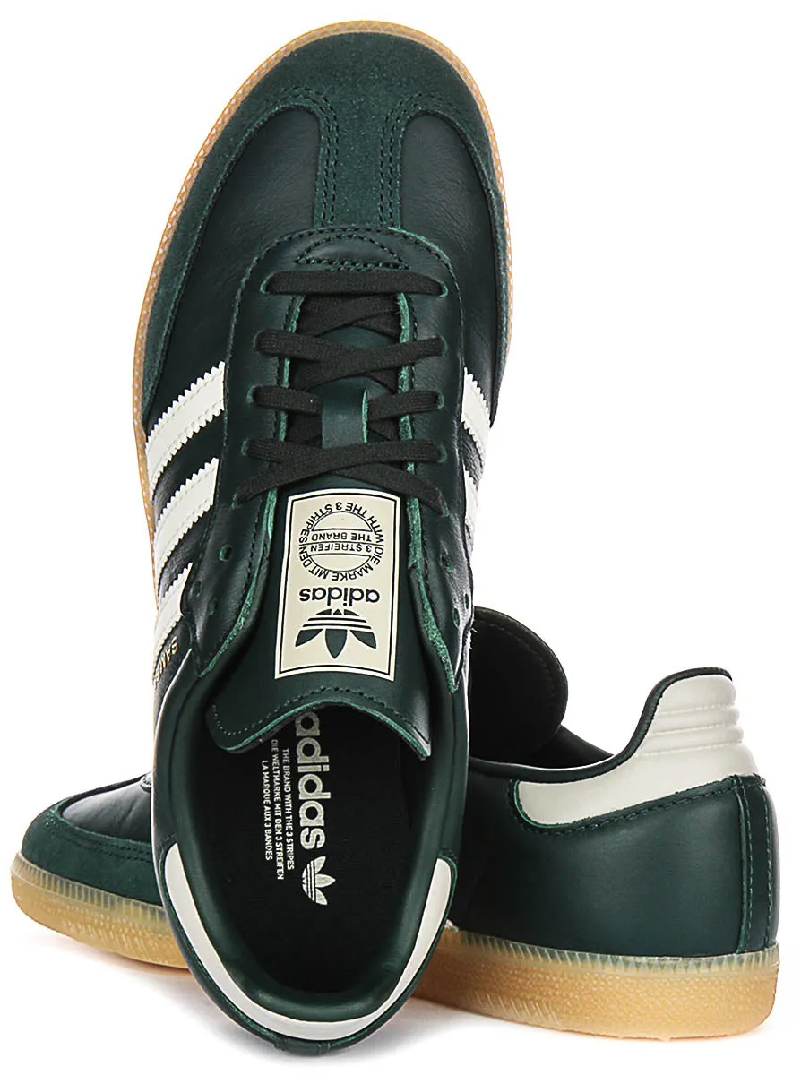 Adidas Samba OG J In Dark Green For Youth Shoes Adidas