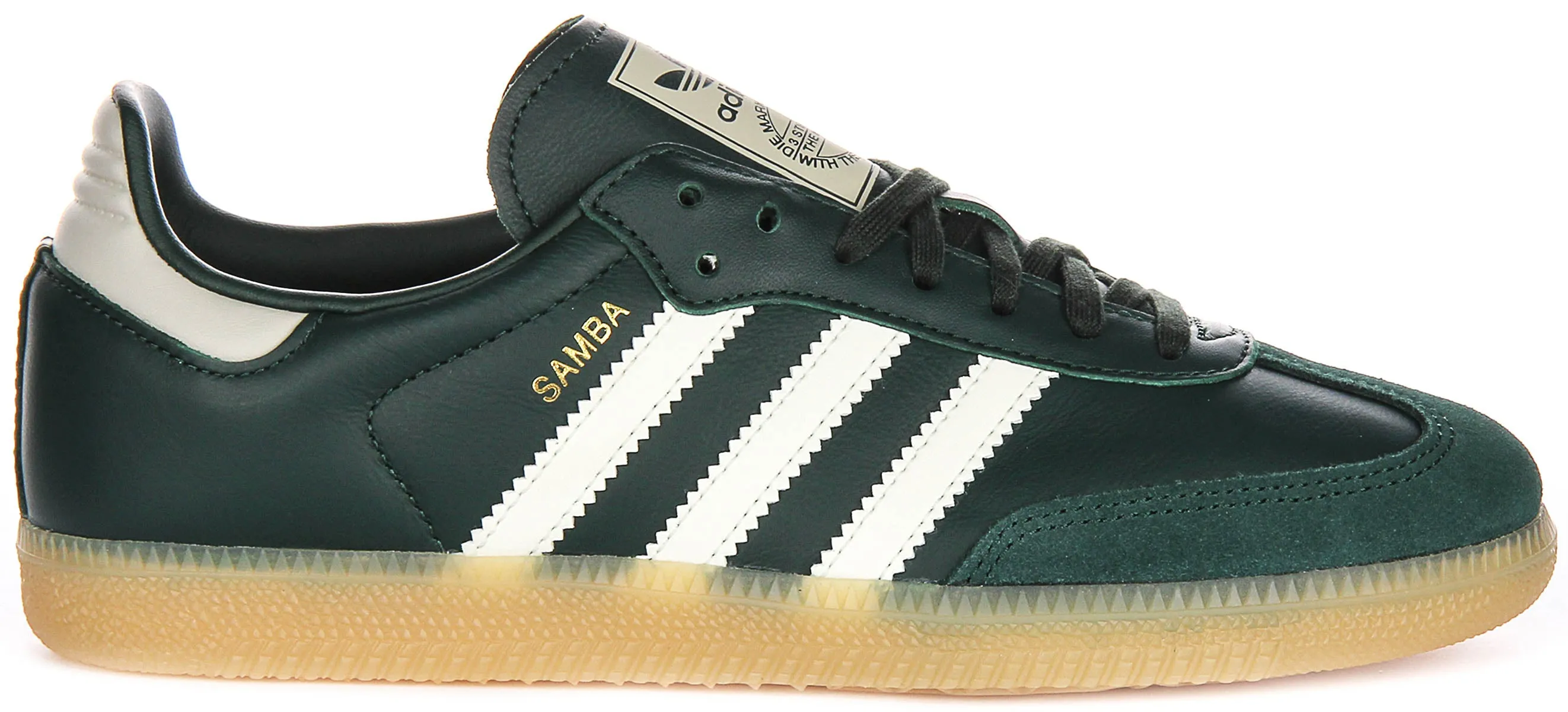 Adidas Samba OG J In Dark Green For Youth Shoes Adidas