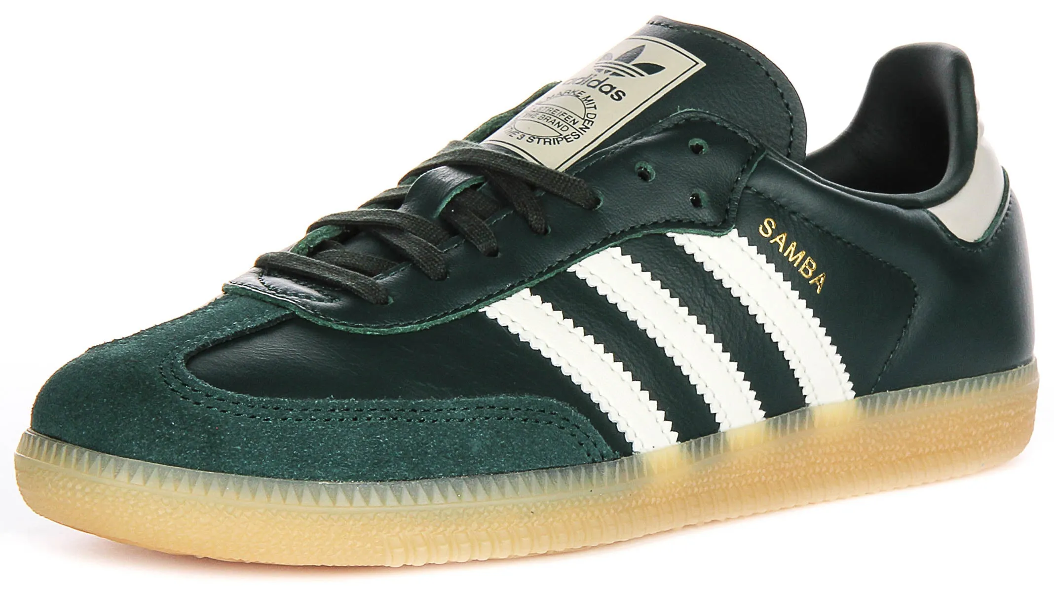 Adidas Samba OG J In Dark Green For Youth Shoes Adidas