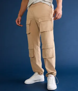 Aeropostale Mens' MVMNT Cargo Pants - Beige - Size S - Nylon - Teen Fashion & Clothing Silver Cloud Aeropostale