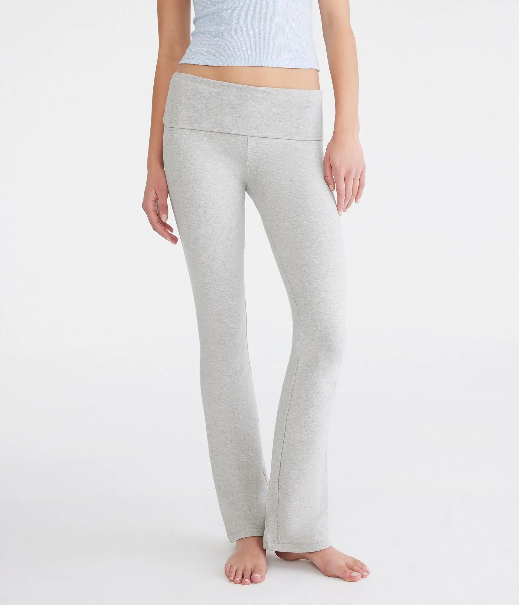 Aeropostale Mid-Rise Fold-Over Bootcut Pants