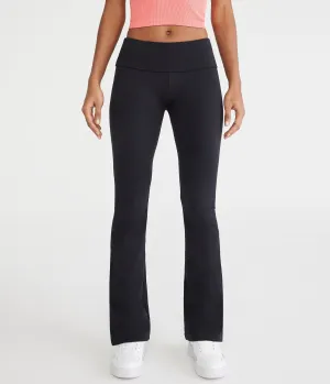 Aeropostale Mid-Rise Fold-Over Bootcut Pants