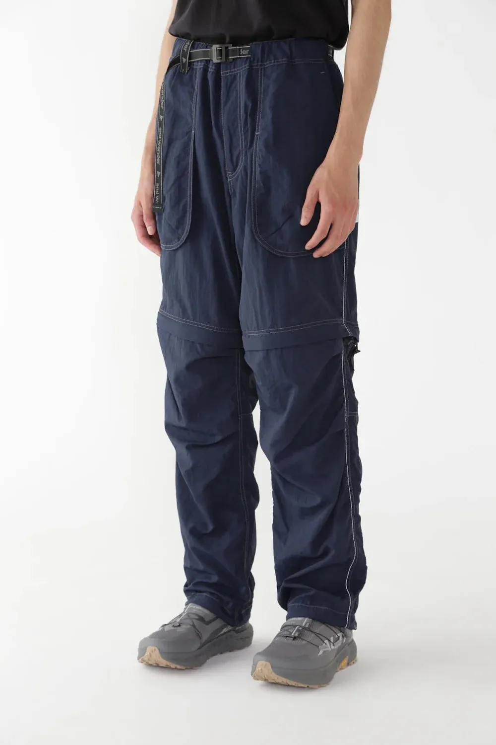 And Wander | NY Taffeta Hiker 2Way Pants | Navy