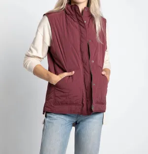 Archer Vest In Malbec