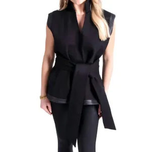 Aspen Vest In Jet Black