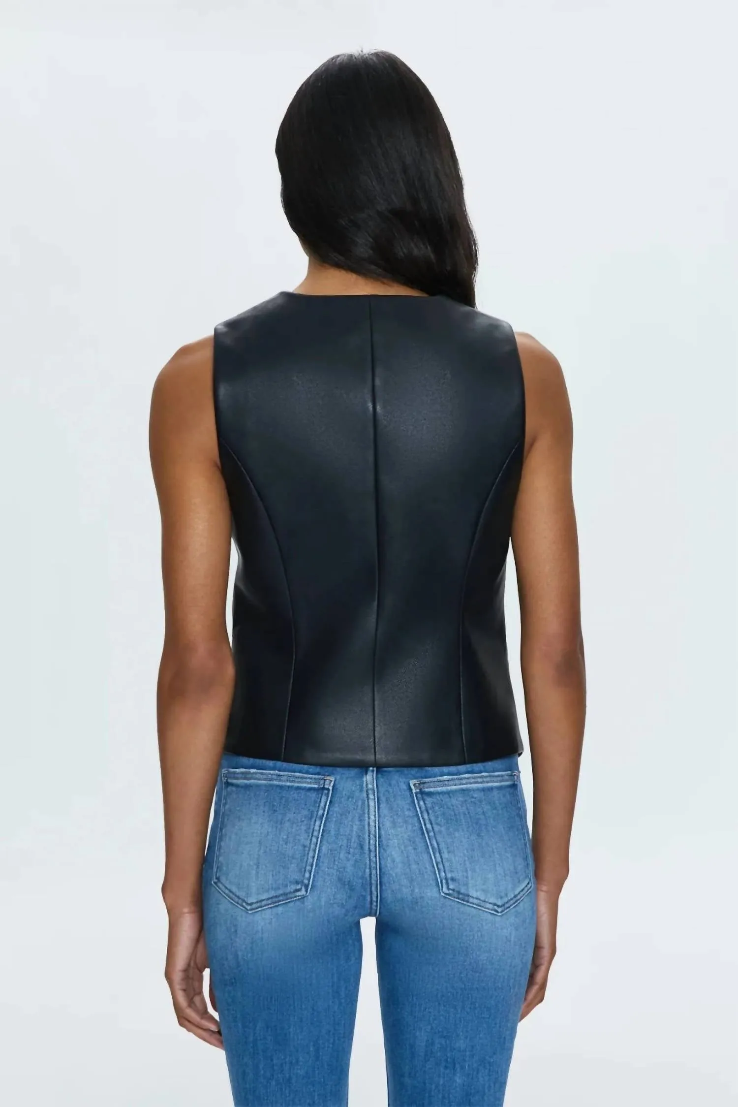 Asymmetrical Vest In Black
