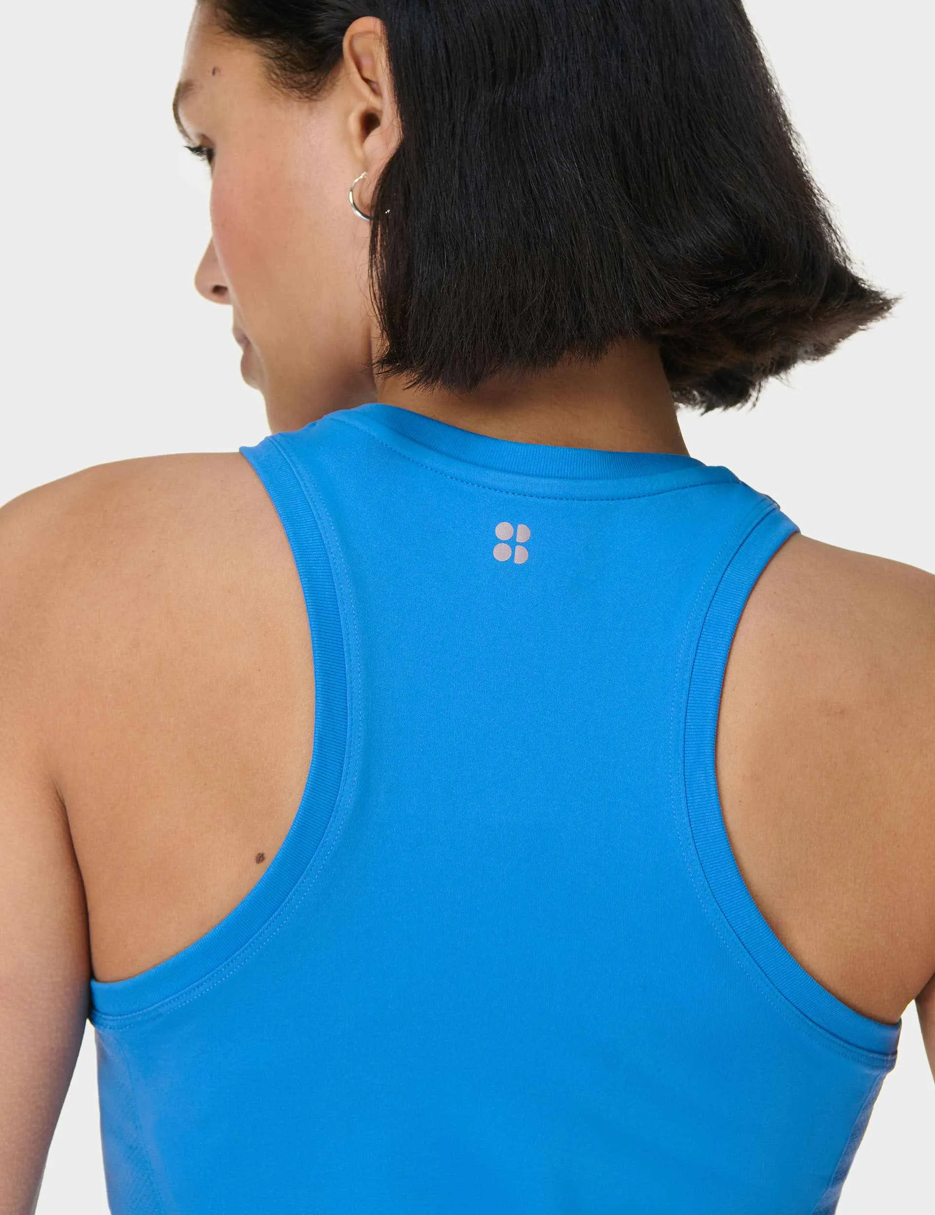 Athlete Seamless Gym Vest - Tidal Blue