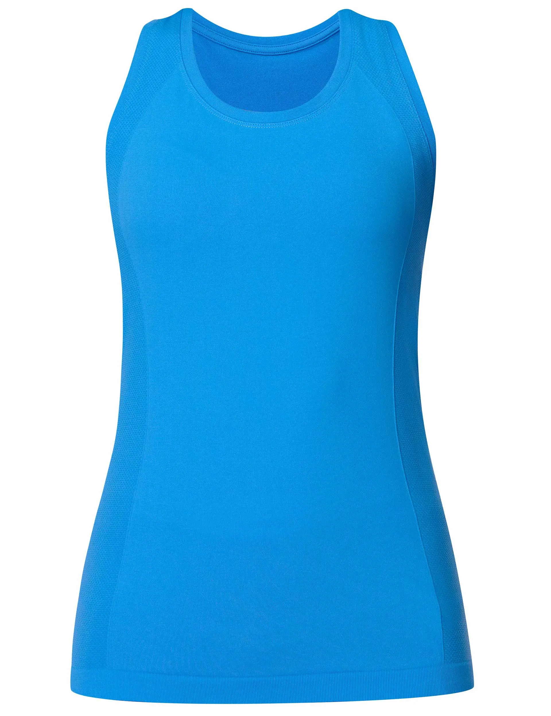 Athlete Seamless Gym Vest - Tidal Blue