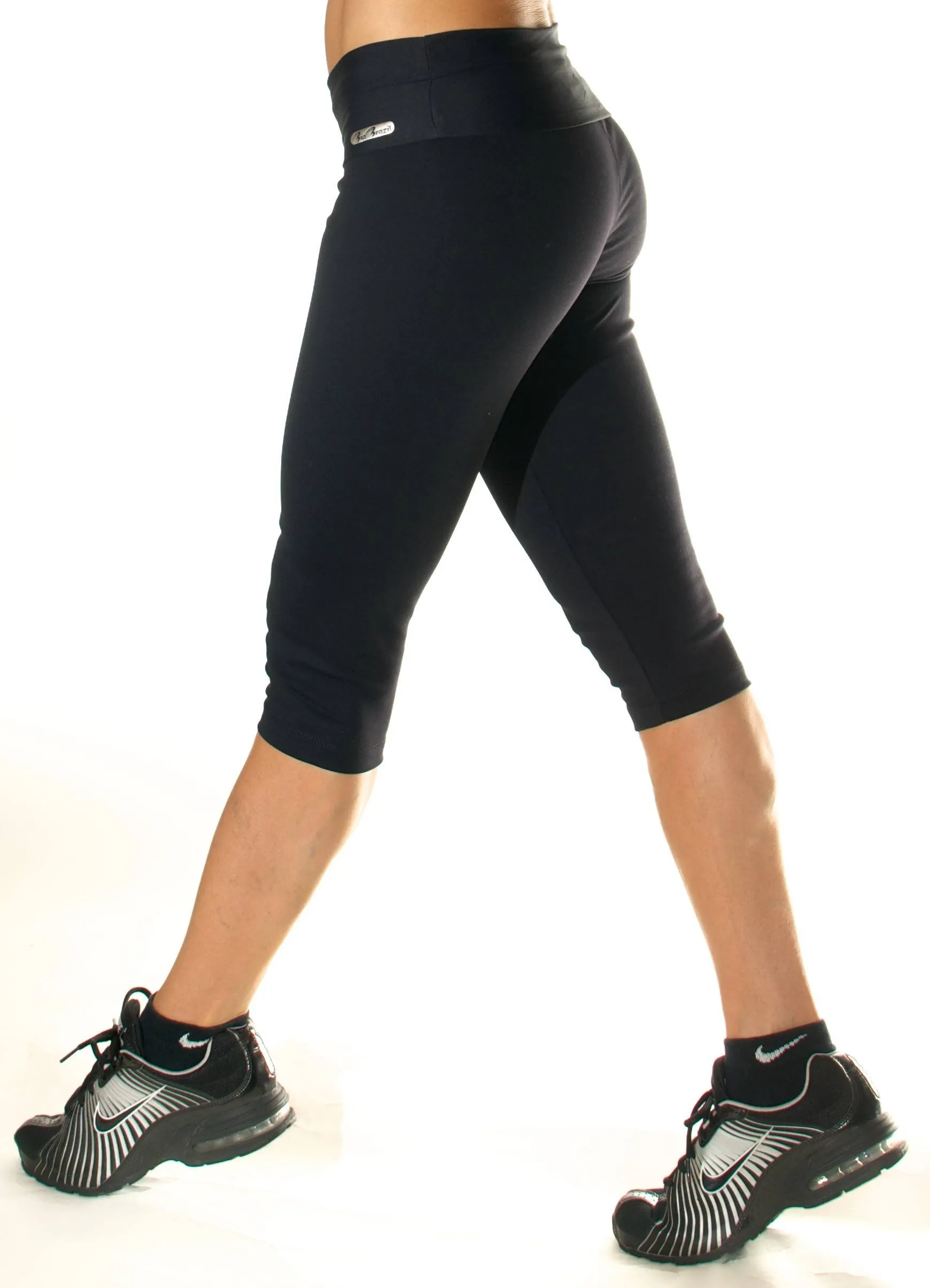 Bia Brazil Activewear Solid Roll Down Capri SL072S