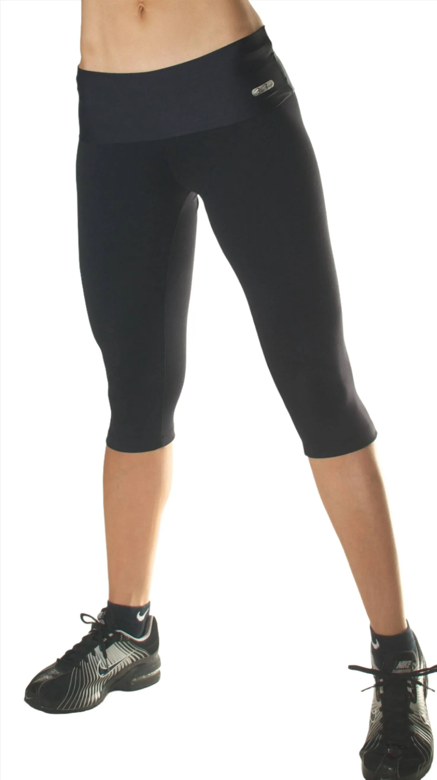 Bia Brazil Activewear Solid Roll Down Capri SL072S