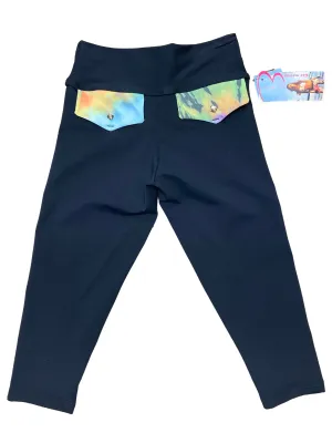 Bia Brazil Activewear Tie Dye Faux Pocket Capri SL326