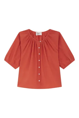 Blouse Cool Tc16 Cool Tc160 Pleat Terracotta