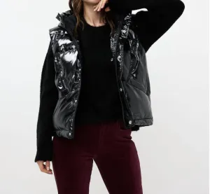 Bodywarmer Short Vest In Black