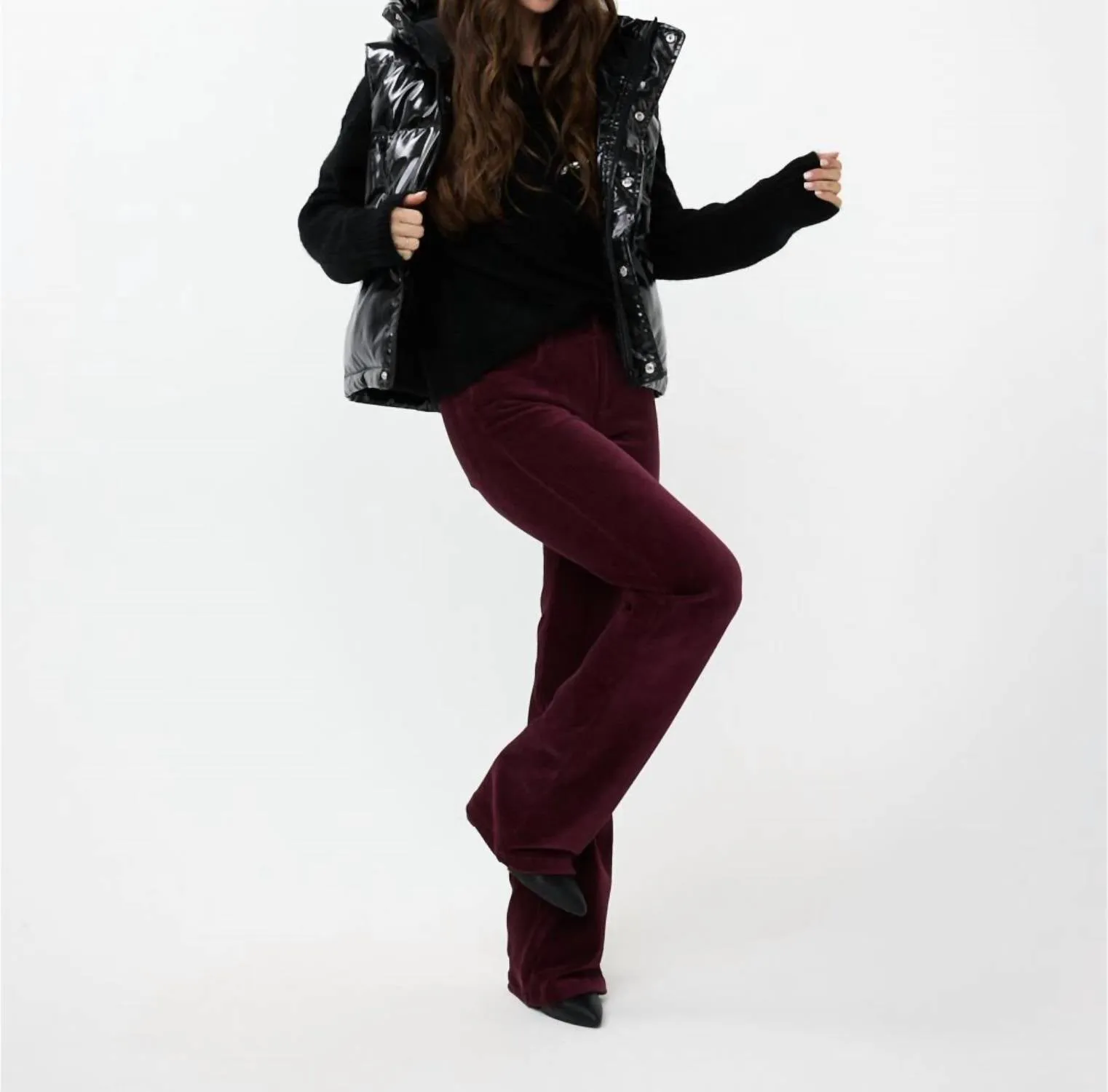 Bodywarmer Short Vest In Black