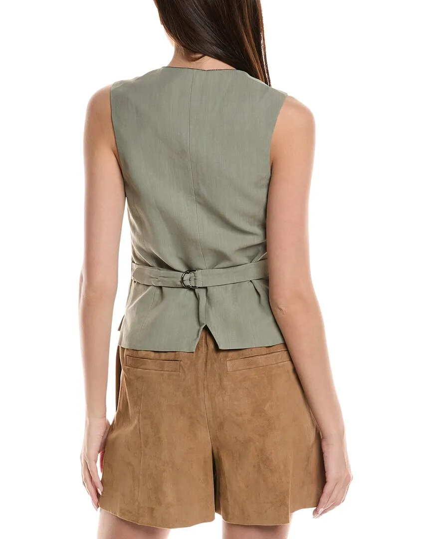 Brunello Cucinelli Linen-Blend Vest