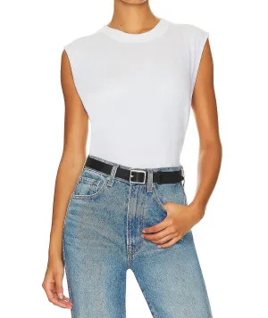 Cashmere Easy Vest In White
