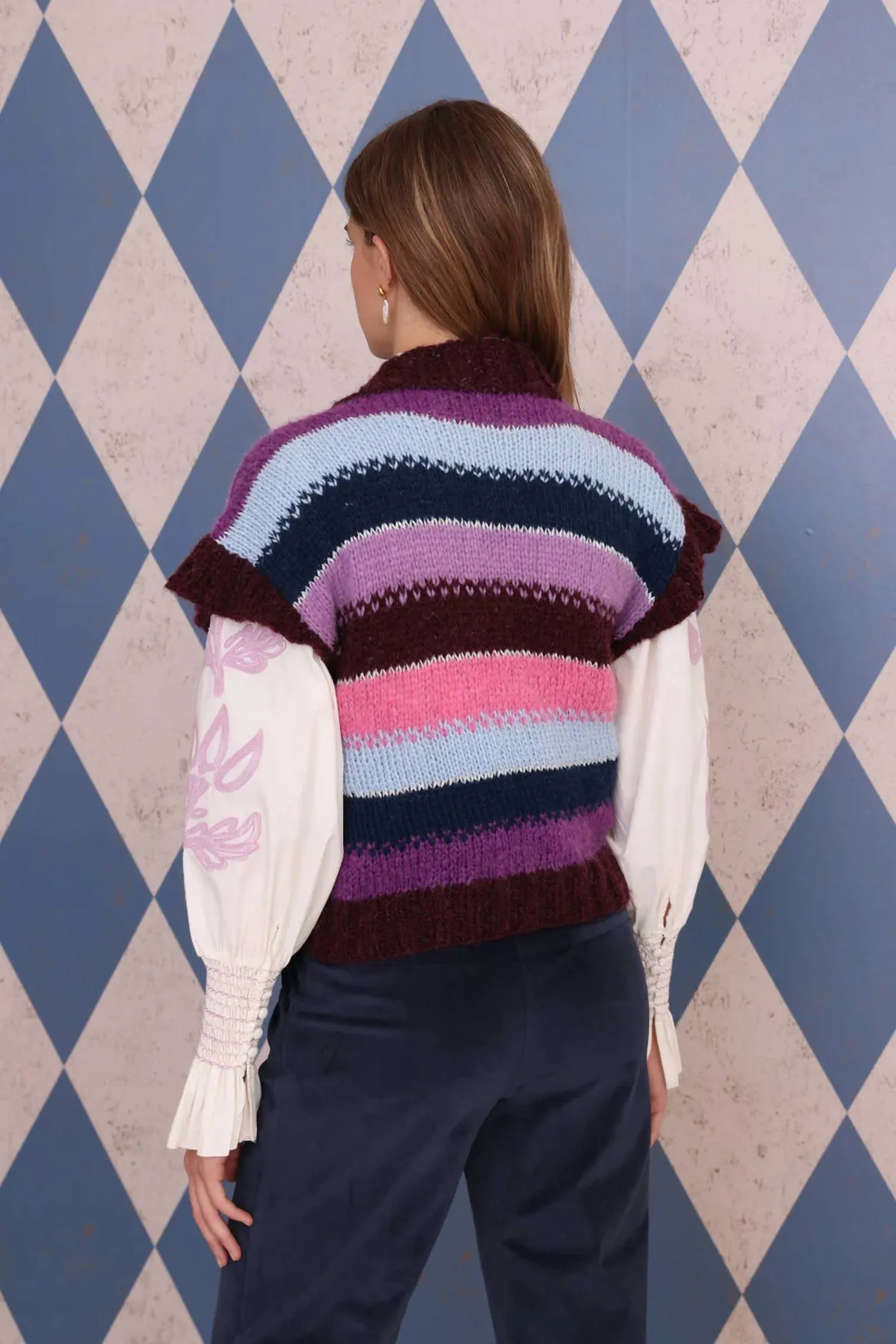 Chagall Vest In Burgundy