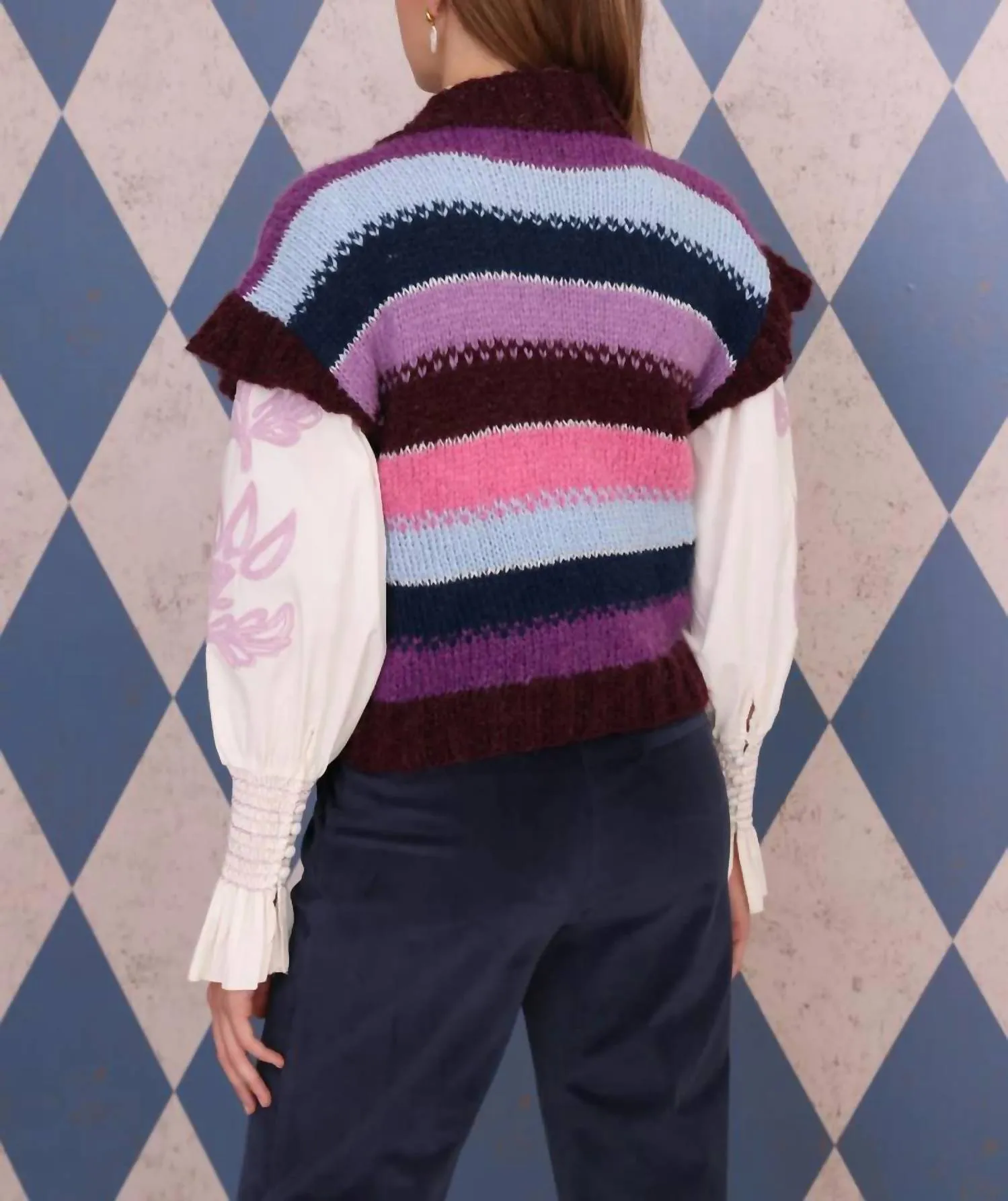 Chagall Vest In Burgundy
