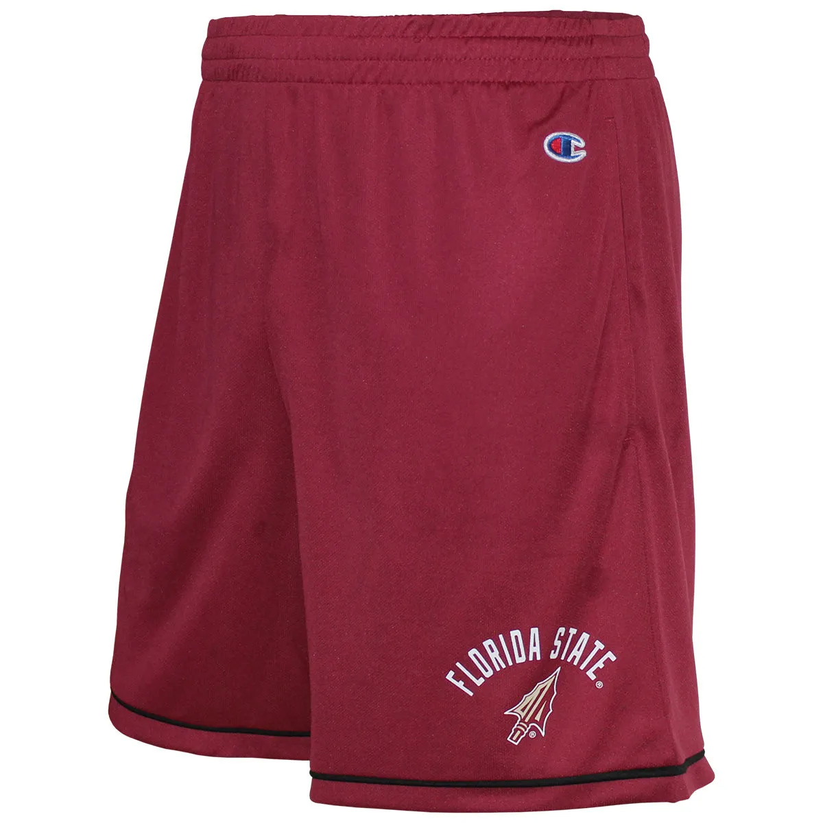 Champion Men's Florida State Arrowhead Design Micro Mesh Performance Short - Garnet