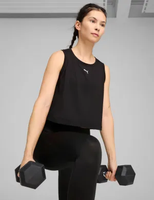 Cloudspun Sleeveless Tank - Black/White