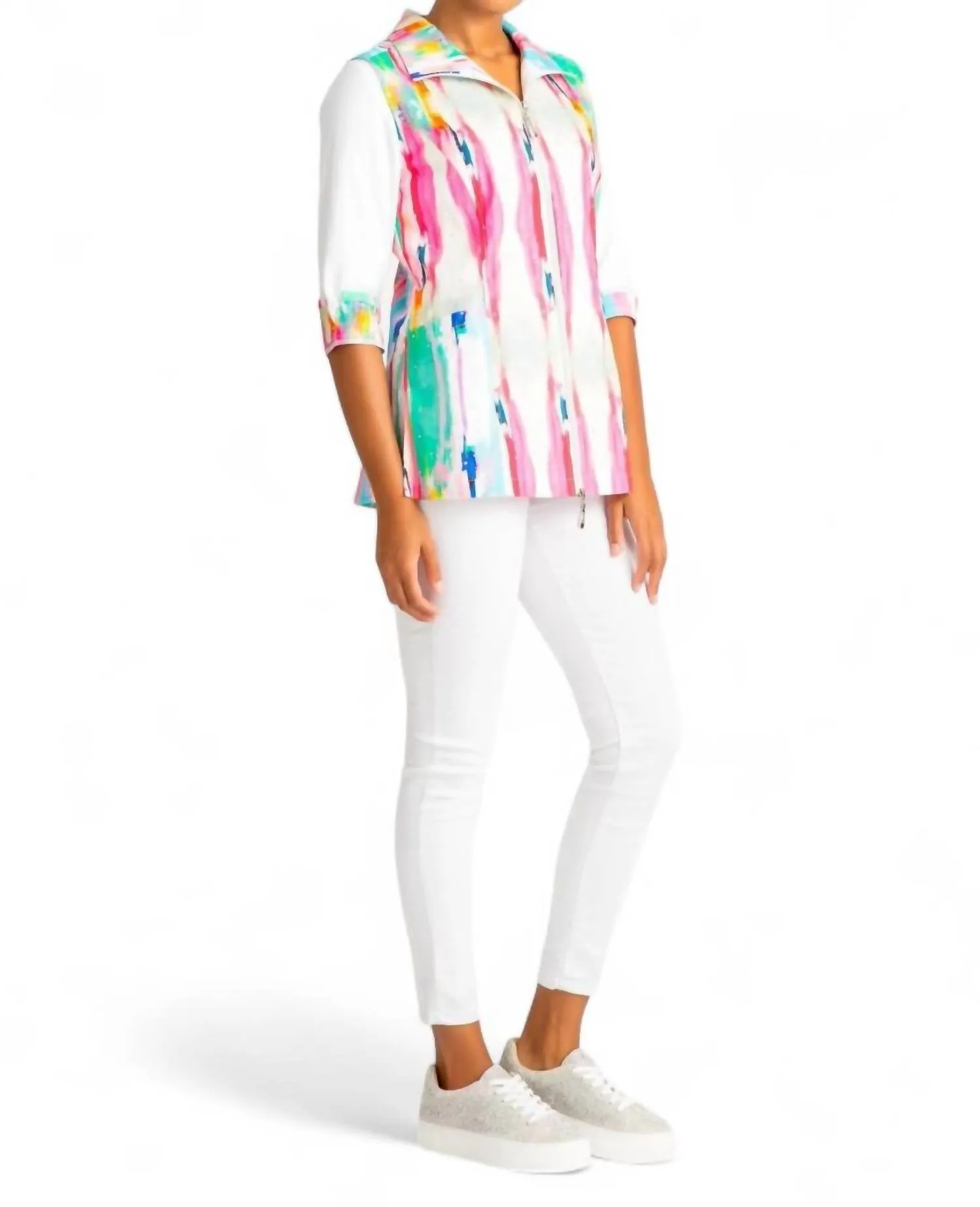 Colorful Vertical Vest In Multi