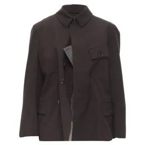 Comme des Garcons wool corset vest bundled blazer