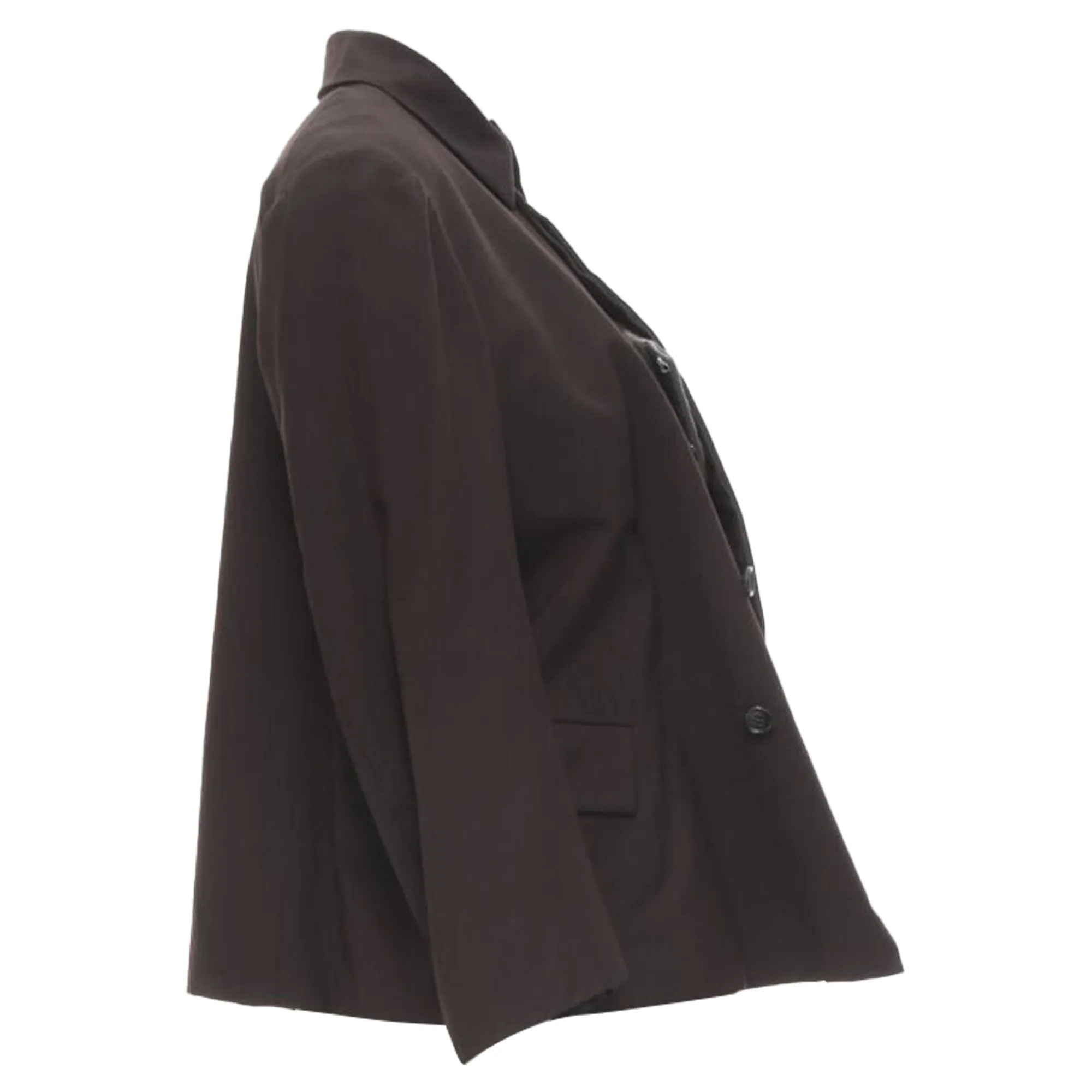 Comme des Garcons wool corset vest bundled blazer
