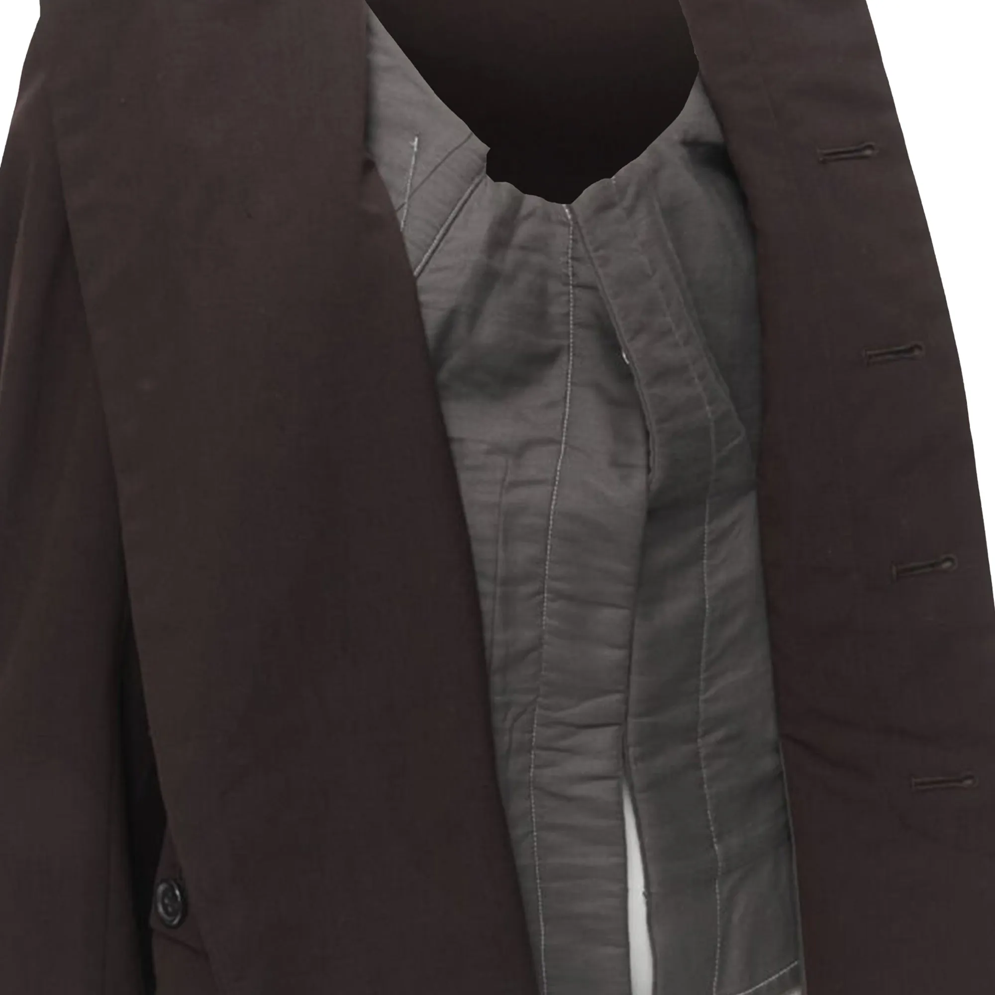 Comme des Garcons wool corset vest bundled blazer