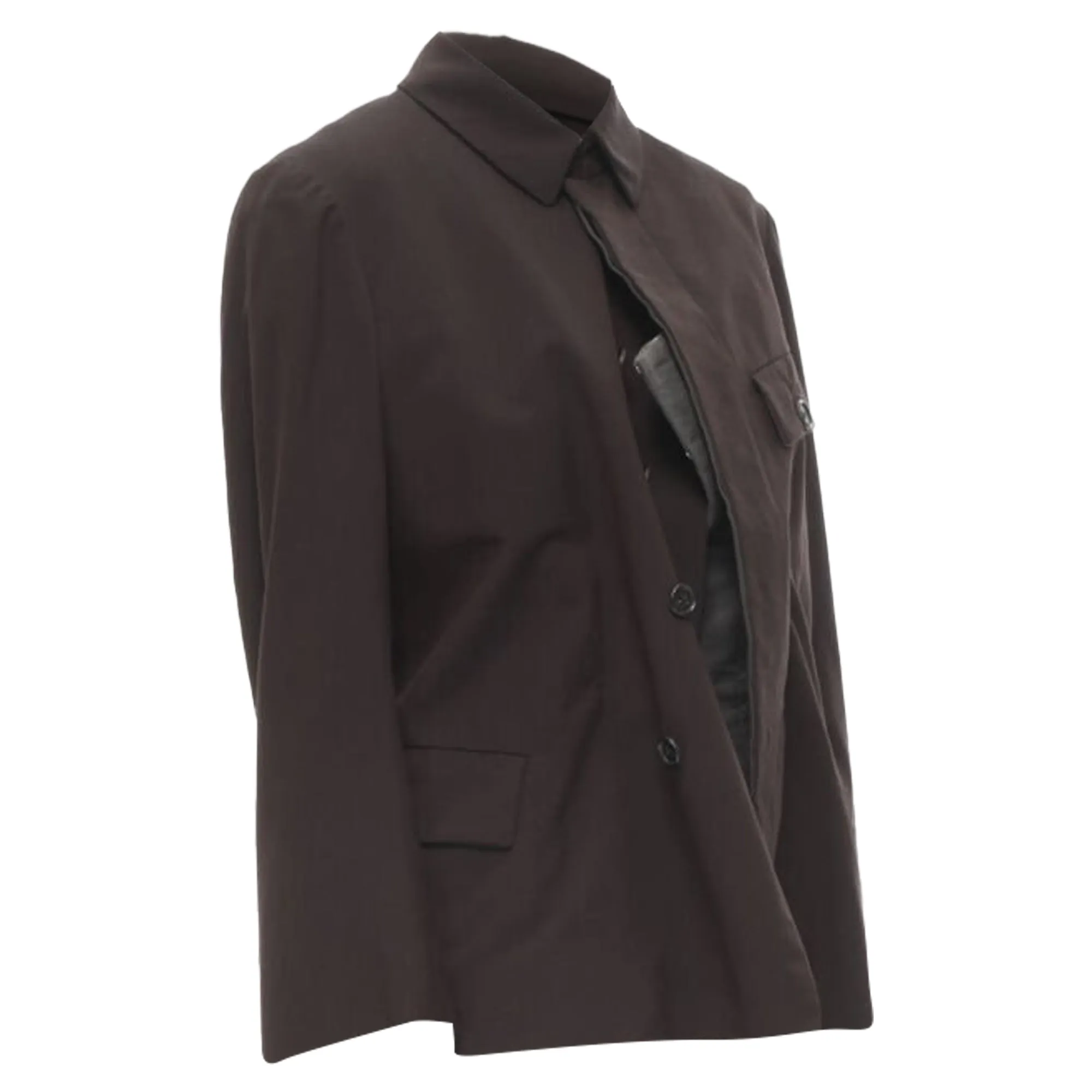 Comme des Garcons wool corset vest bundled blazer