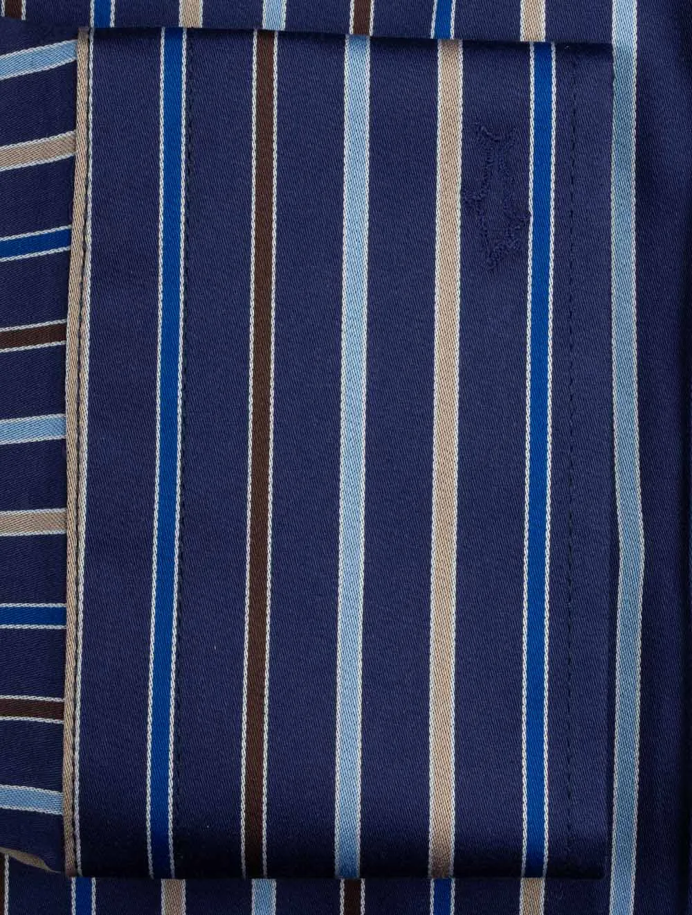 Cotton Satin Shirt Blue