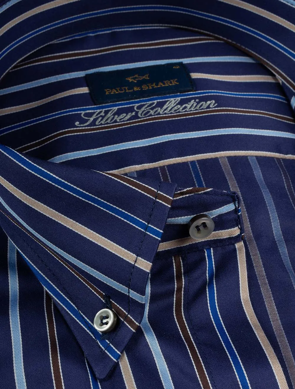 Cotton Satin Shirt Blue
