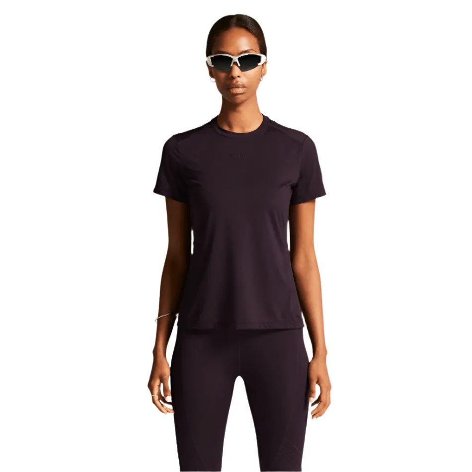 Craft Women's ADV Essence Short Sleeved Tee 2 in Dark Plum SS25