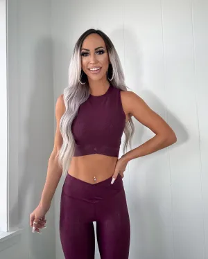 Crossfit Active Top - Burgundy