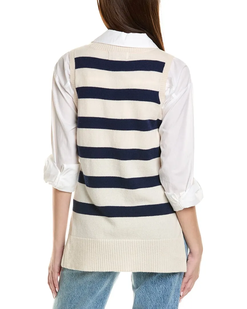 Design History Crewneck Cashmere Sweater Vest