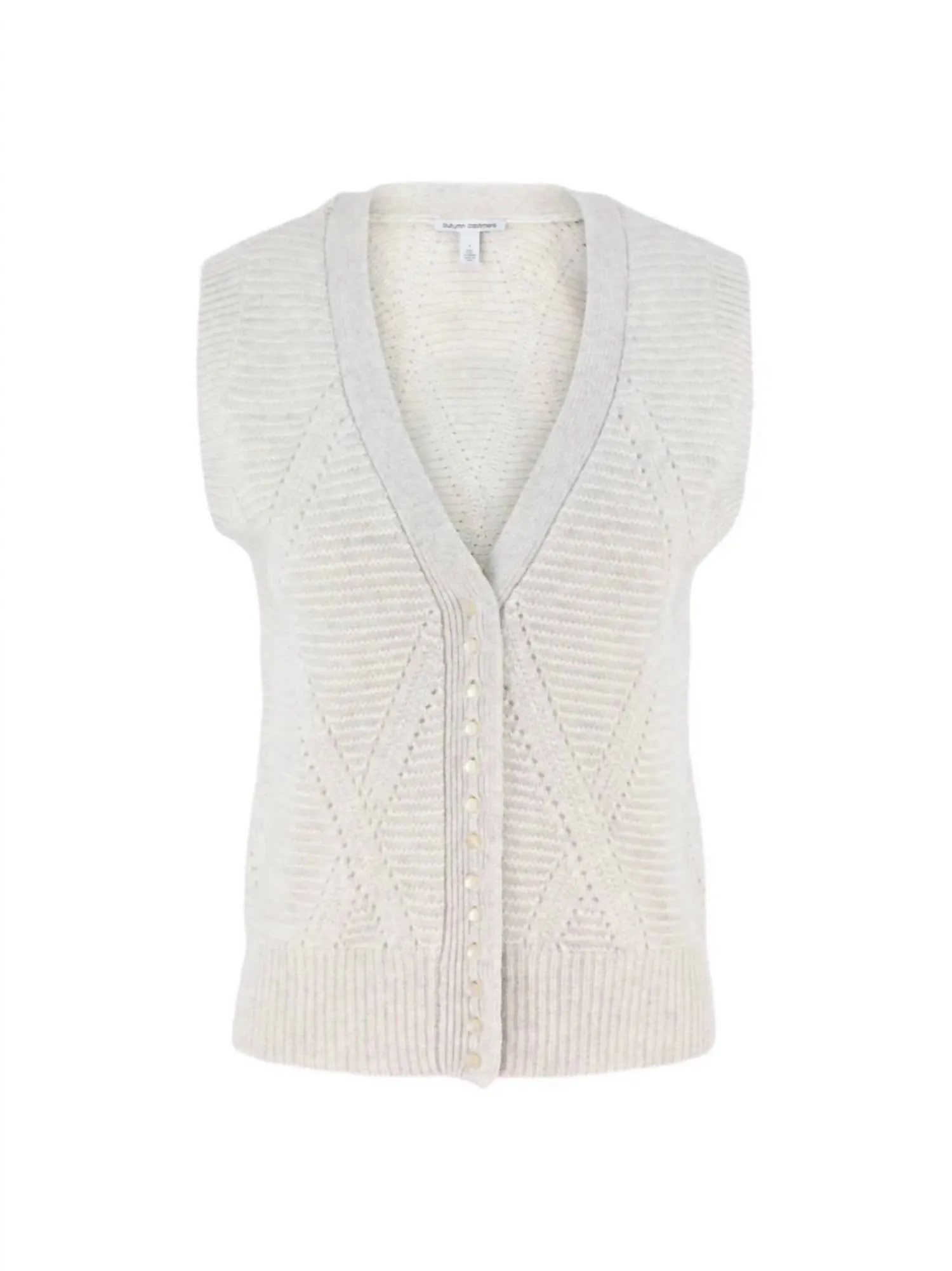 Diamond Stitch Vest In Mojave