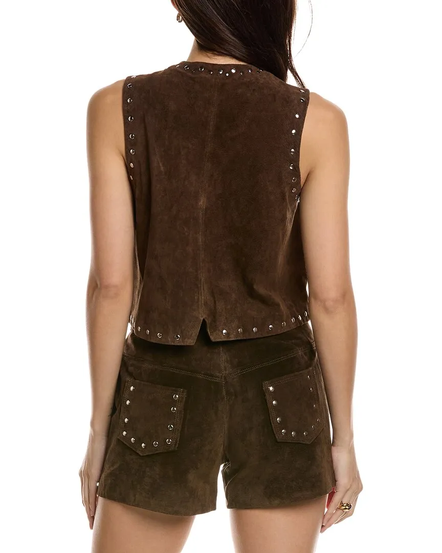Driftwood Studded Suede Vest