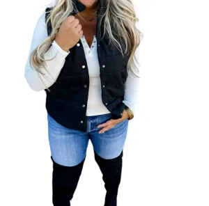 Easton Puffer Vest In Black