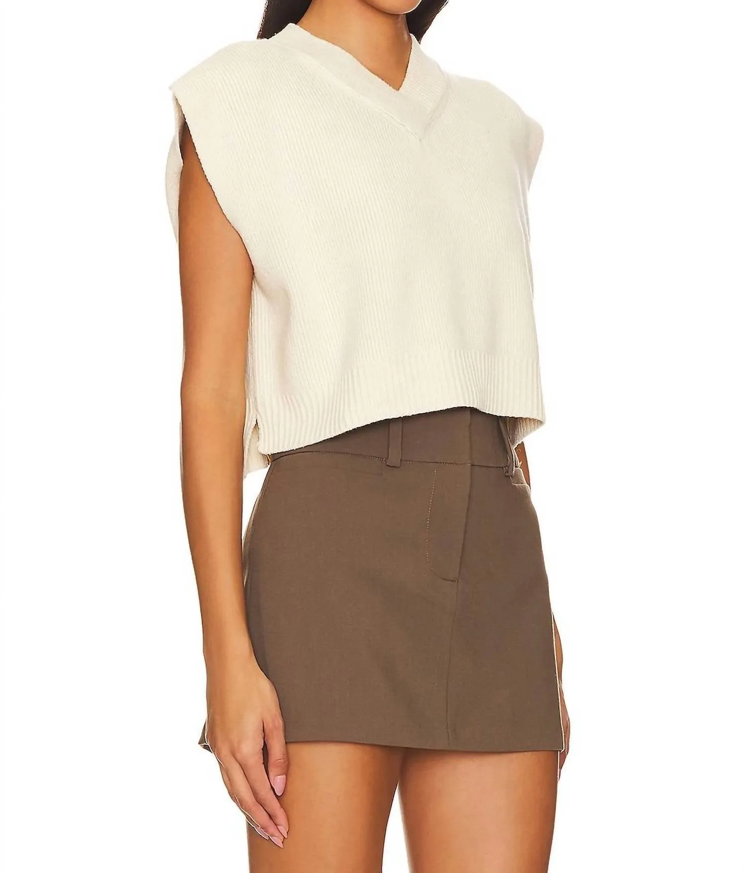 Easy Street Vest In Cream