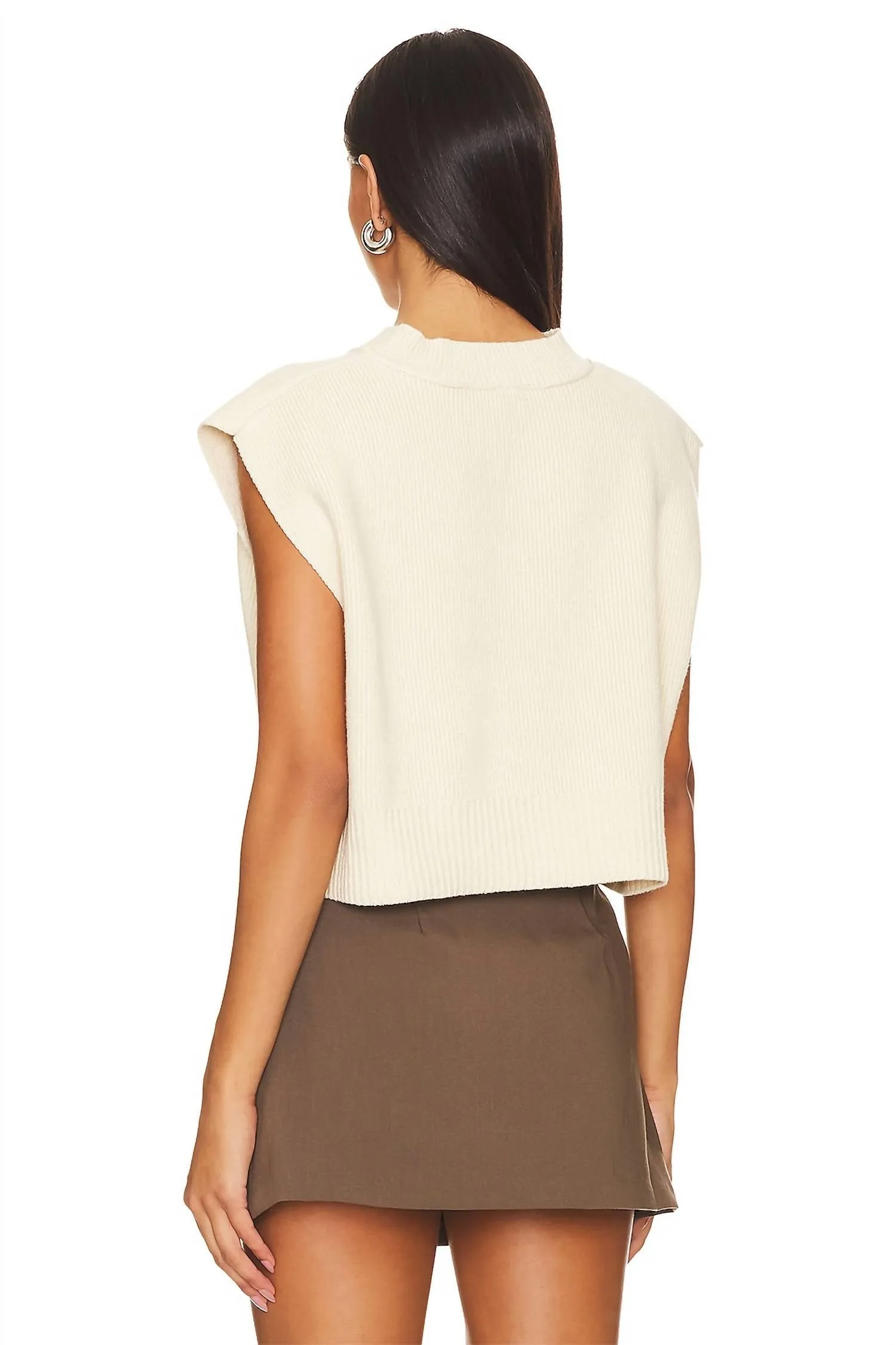 Easy Street Vest In Cream
