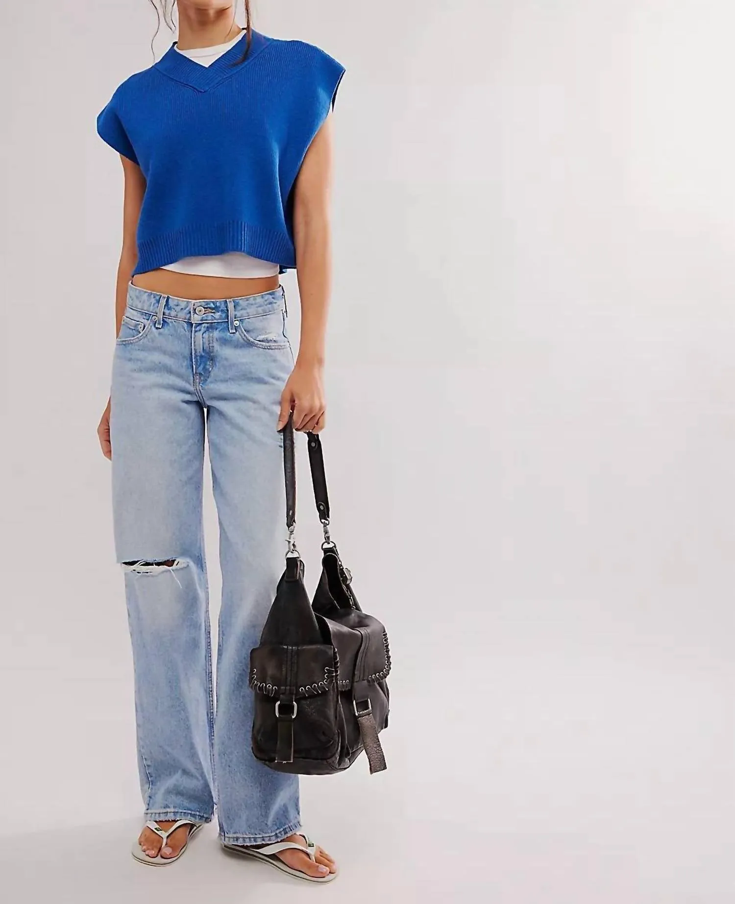 Easy Street Vest In Deja Blue
