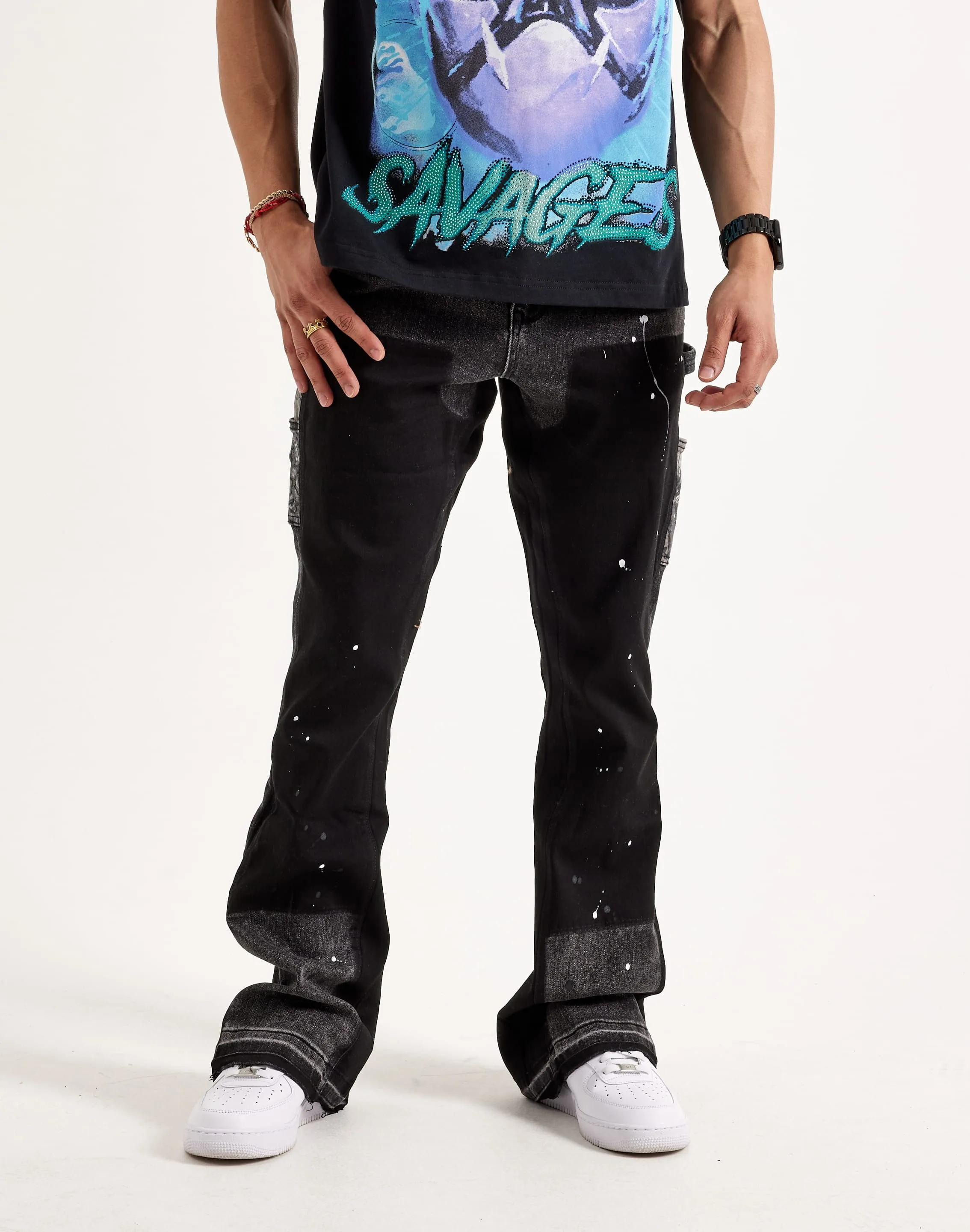 EPTM Camo Pocket Flared Pants