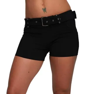 Equilibrium Activewear Solid Belted Shorts S502