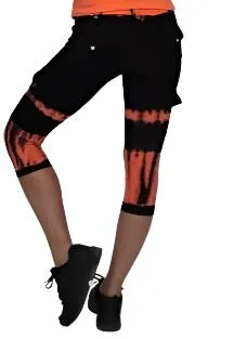 Equilibrium Activewear Tie Dyed Capri C344