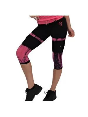 Equilibrium Activewear Tie Dyed Capri C344