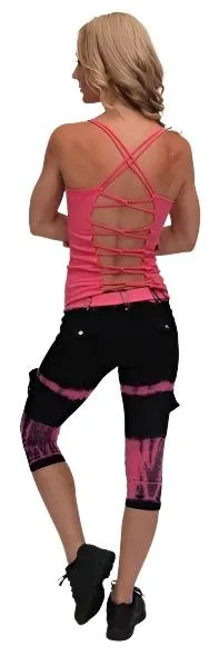 Equilibrium Activewear Tie Dyed Capri C344