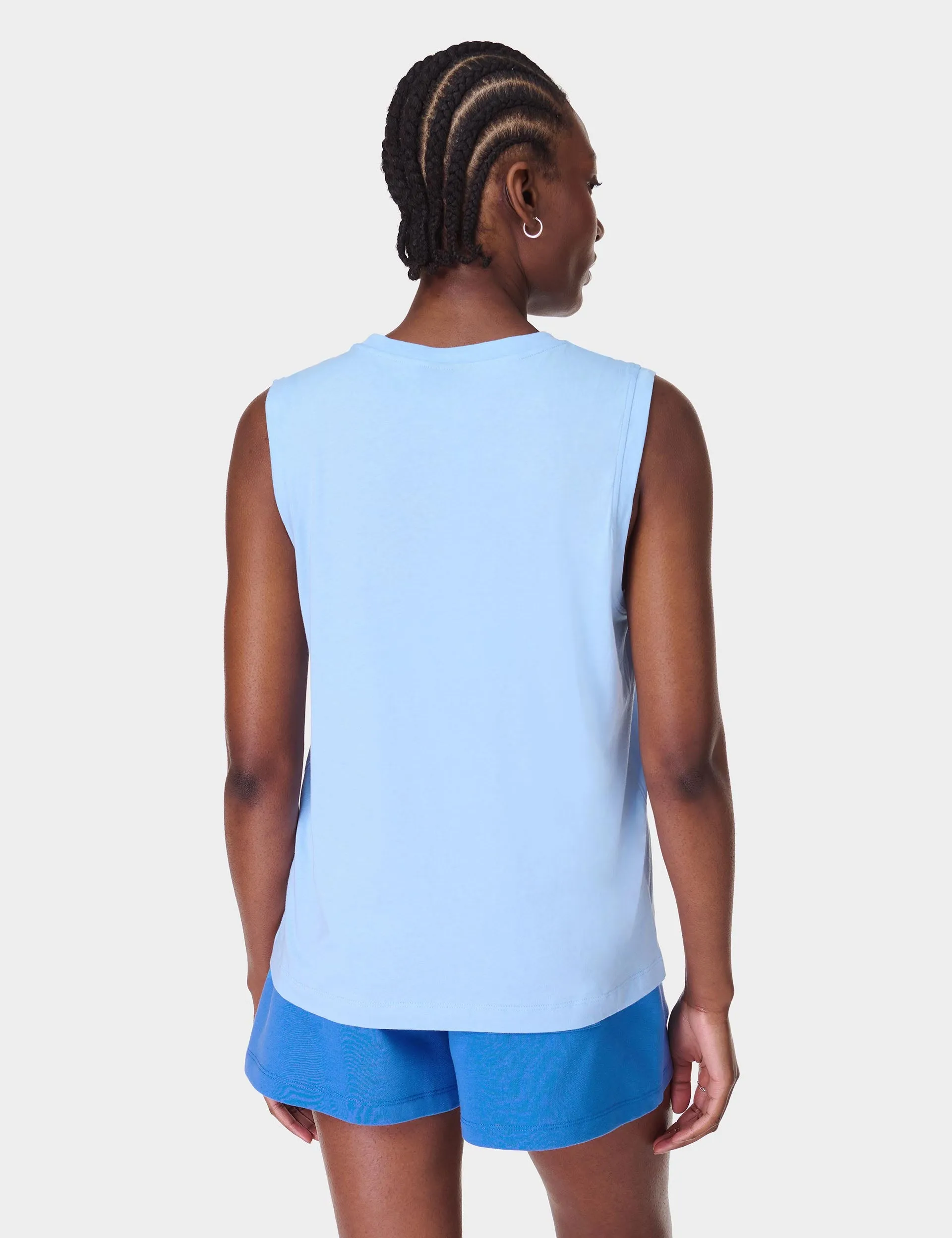 Essential Sleeveless Vest - Breeze Blue