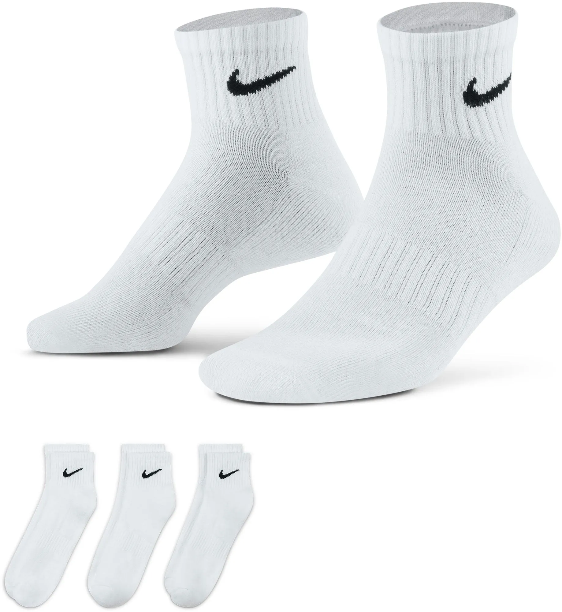 Everyday Cushioned Training Ankle Socks (3 Pairs)