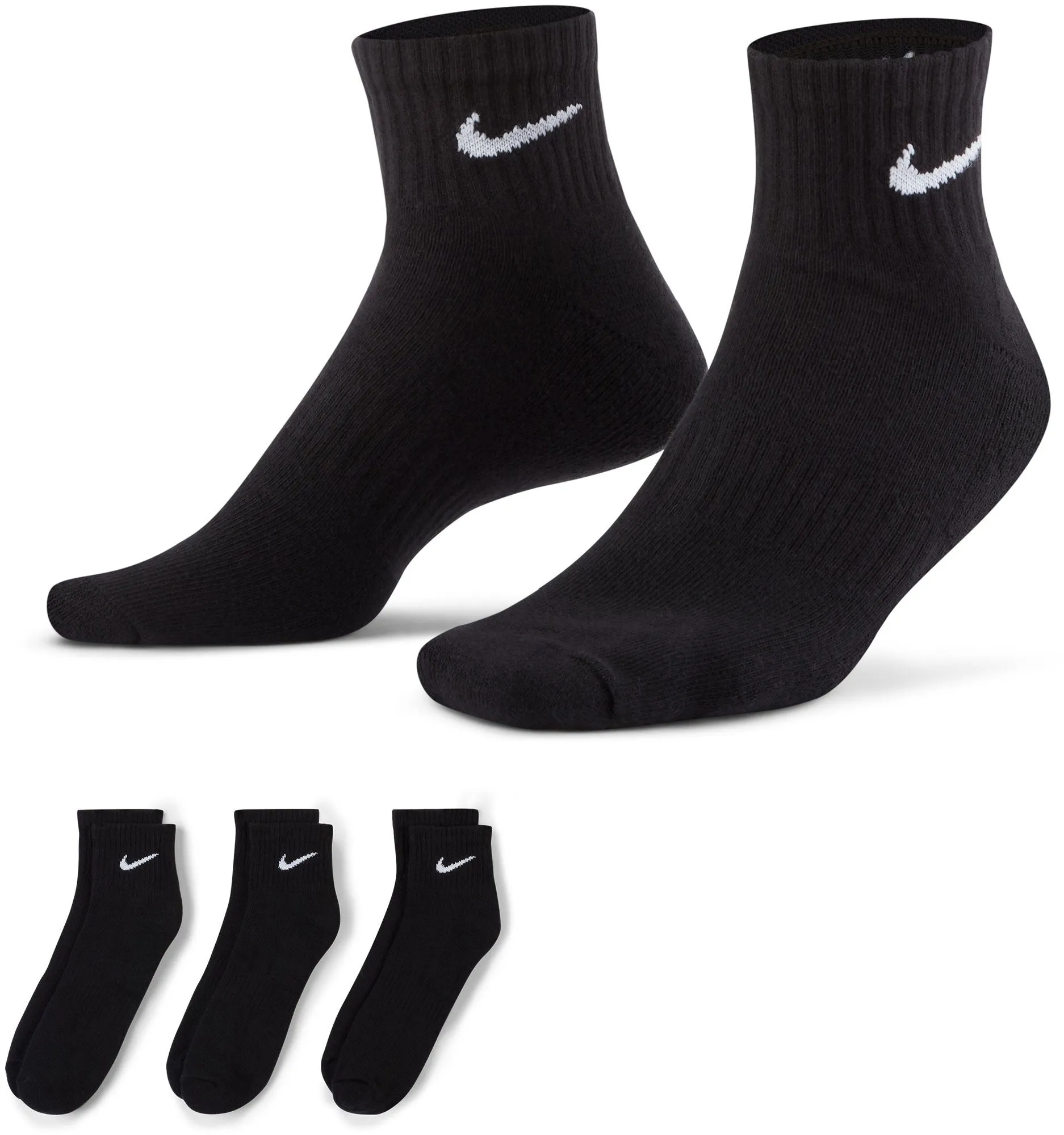 Everyday Cushioned Training Ankle Socks (3 Pairs)